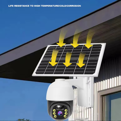 360° View Solar Camera Security DIY Wall Mount Outdoor Security Camera Mobile App