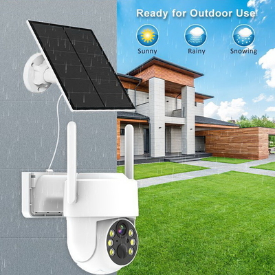 1080p PTZ Wireless Solar Camera Outdoor Wireless Security Camera with 2-Way Audio