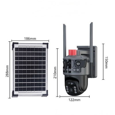 1080p Outdoor Solar Camera Surveillance Camera with Night Vision and Remote Viewing