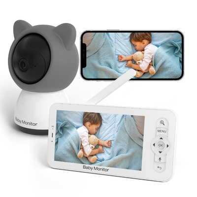 Smart Baby Camera Monitor with Temperature Sensor Night Vision Baby Camera Monitor