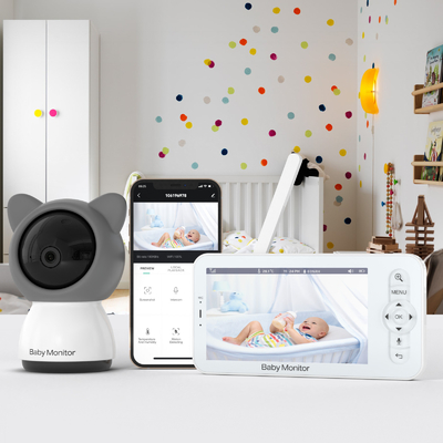 Smart Baby Care Camera with Night Vision Temperature Monitoring and Remote View
