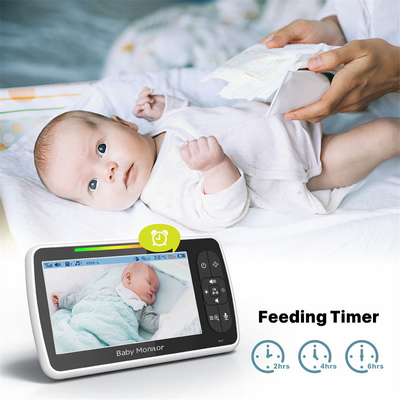 LCD Display Baby Monitor With 1080p Resolution Camera White Old Man Care Monitor