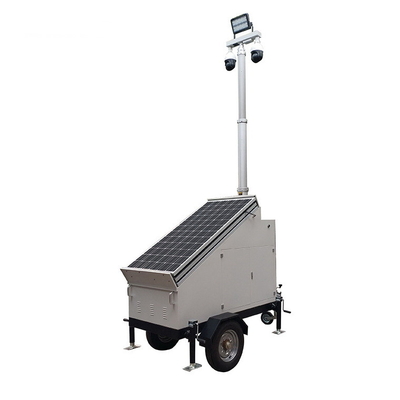 Solar Wireless Mobile Solar CCTV Surveillance Camera Trailer with Night Vision