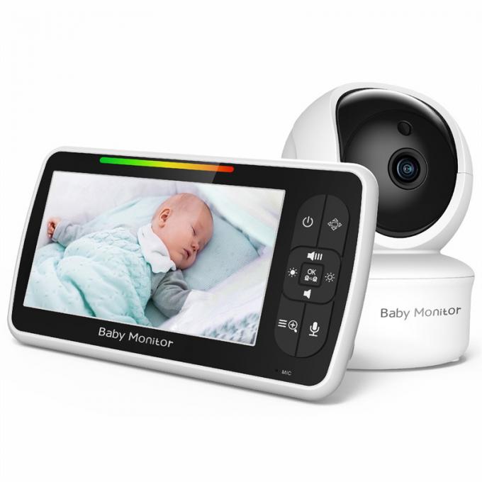 LCD Display Baby Monitor With 1080p Resolution Camera White Old Man ...